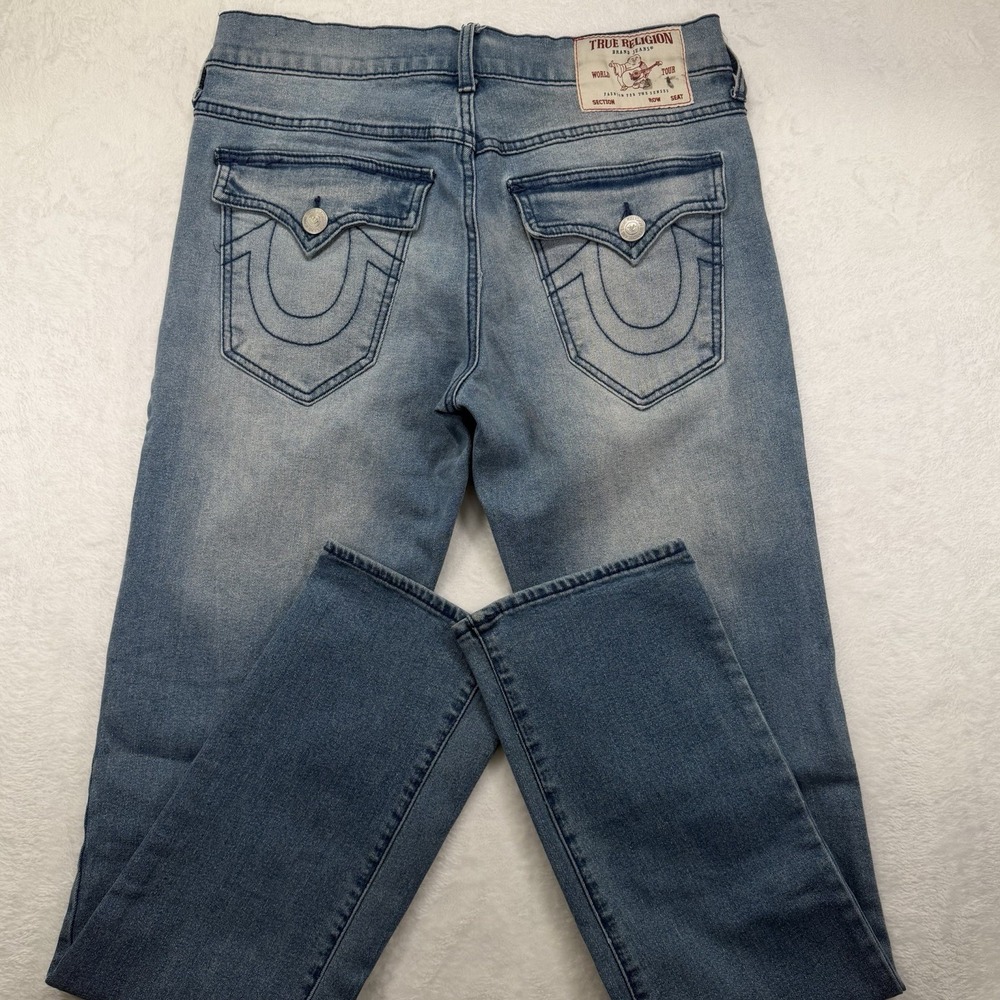 Mens Y2K True Religion Jeans Ricky Relaxed Straight 32x33 Medium Wash Chief Keef